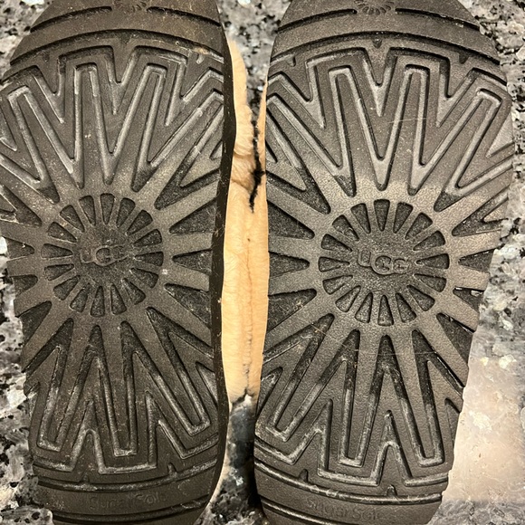 UGG Sherpa Fuzz Sugar Cross Plant Based Sustainable Platform Slides - Picture 11 of 16